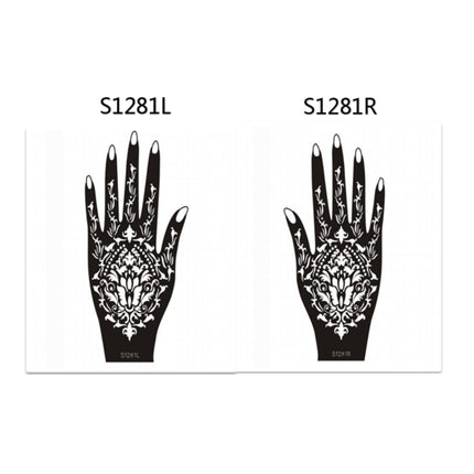 Henna Hand Stickers ( Set of Two )