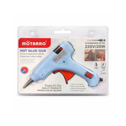 Motarro hot glue gun packaging on a white background
