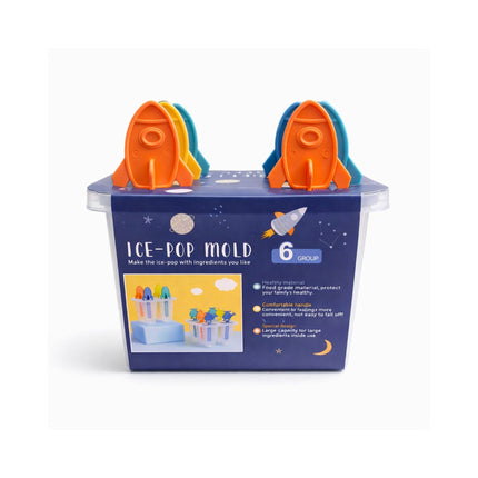 the product of Ice Pop Mold Set – 6 PCS (Rocket Design Handles) -FC-2564