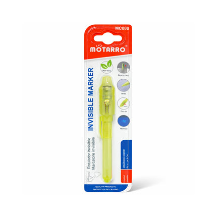 Motarro invisible marker packaging on a white background