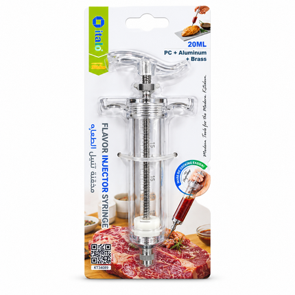 Italo Flavor Injector Syringe PC + Aluminum Brass- 20ml KT-34067