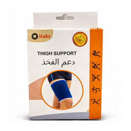 Thigh support packaging with 'italo' brand on a white background