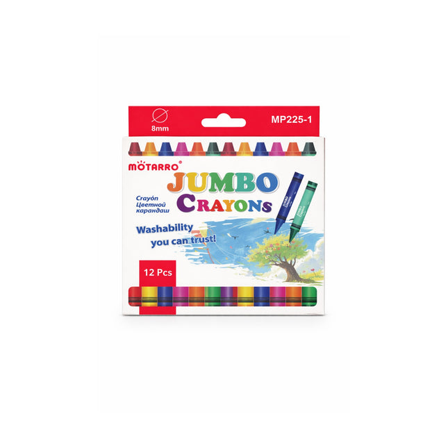 the product by Jumbo Crayons 12 Colors (8mm) -MP225-1