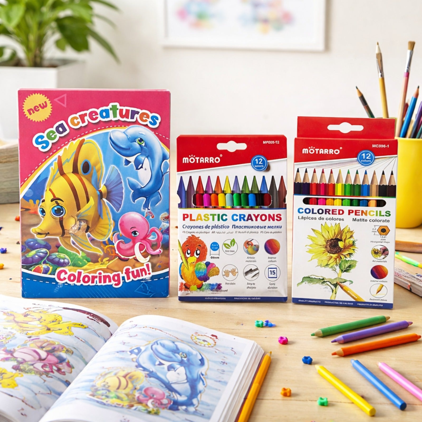 Kids Coloring & Painting Set -MS005-1 – Tashkeeel Kuwait