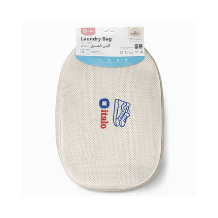 White laundry bag with Italo branding on a white background