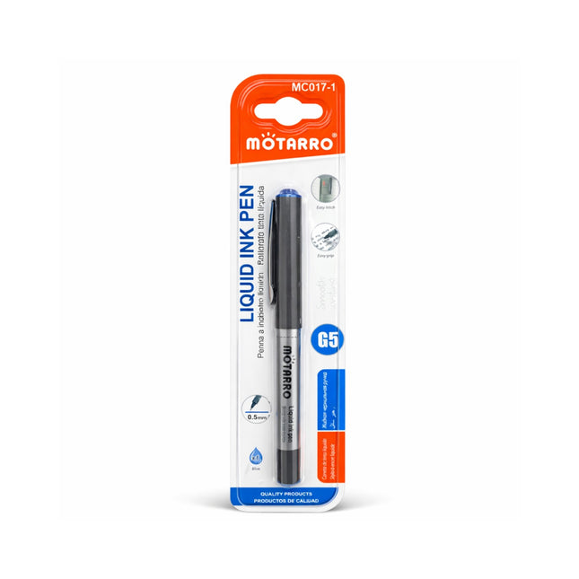 Motarro liquid ink pen packaging on a white background
