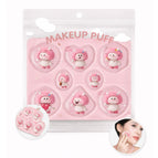 Makeup Puff Set 8Pcs - Mushroom (SD-2238)