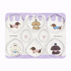 Makeup Puff Set 8Pcs - Cute Puppy (2239)