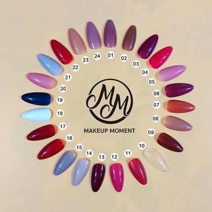 Makeup Moment Artificial Nails  (100 nails in a box )