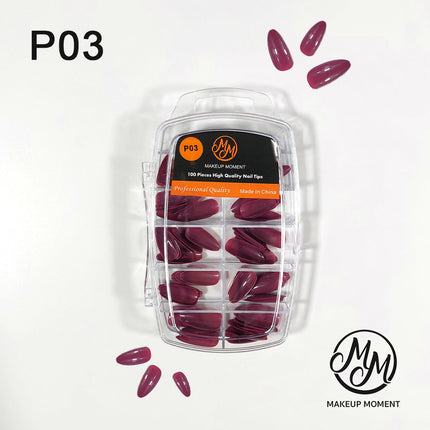 Makeup Moment Artificial Nails  (100 nails in a box )