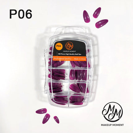 Makeup Moment Artificial Nails  (100 nails in a box )