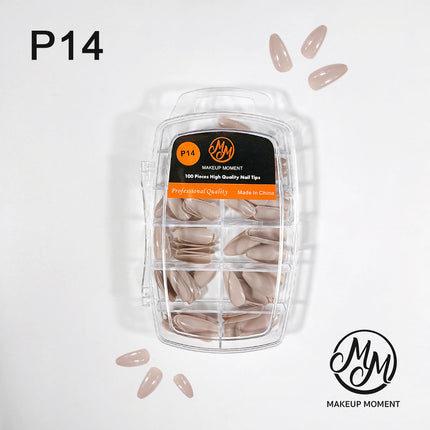 Makeup Moment Artificial Nails  (100 nails in a box )