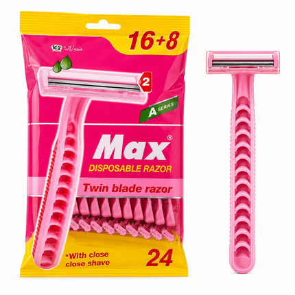 the product of Max Disposable Razor 24PK Pink (1*72 786-1560)