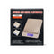 Packaging of a superior mini digital platform scale with features listed.