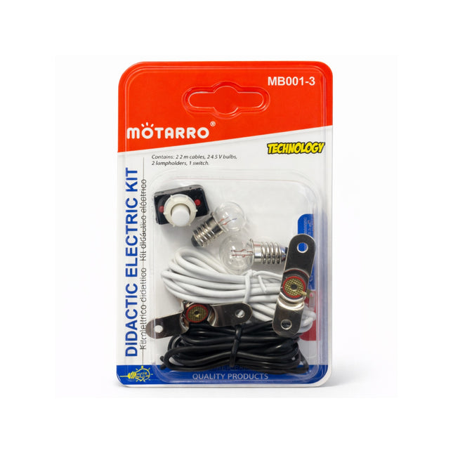 Motarro didactic electric kit packaging on a white background
