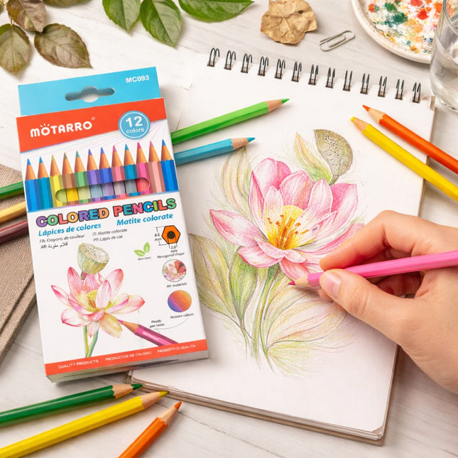 Benefits of using Motarro 12-Color Pencil Set 
