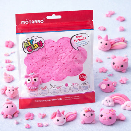 Benefits of using Motarro Air Clay Light Pink 
