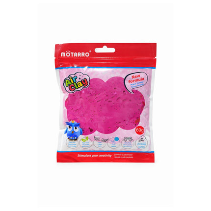Pink modeling clay package with Mоторro branding on a white background