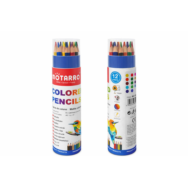 the prouct of Motarro Colored Pencils – (12 Colors) -MC148-1