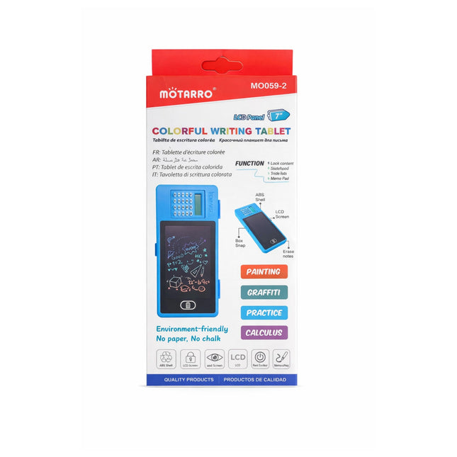 Mоторро colorful writing tablet packaging on a white background