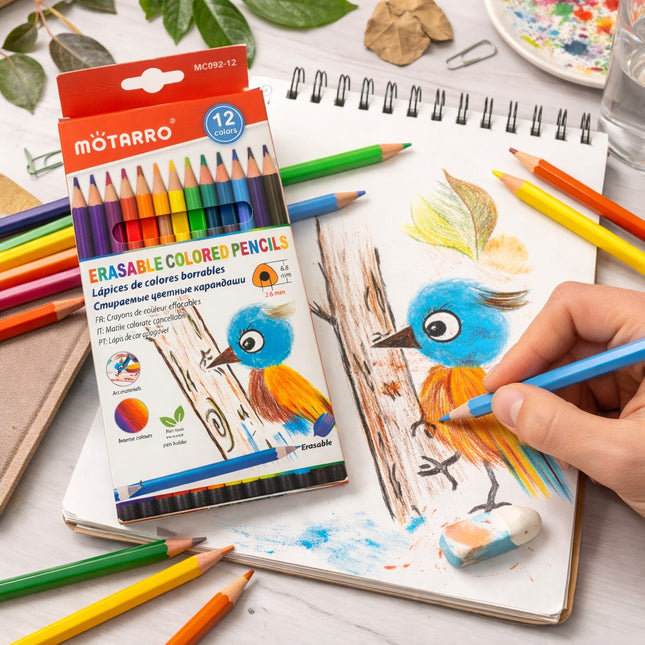 Benefits of using Motarro Erasable Colored Pencils