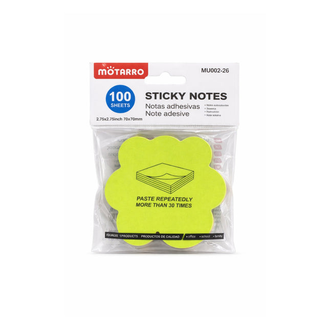 The product of Motarro Flower Shape Sticky Notes