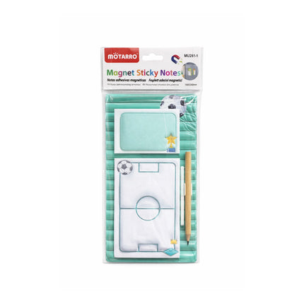 Matarro magnet sticky notes set with packaging on a white background