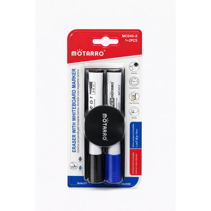Motarro whiteboard marker set with packaging on a white background