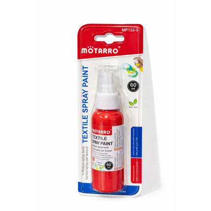 MOTARRO textile spray paint bottle with packaging on a white background