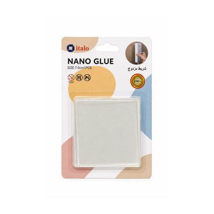 Packaging of Italo Nano Glue with product and branding details on a white background