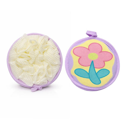 Nefoume Round Bath Sponge available on qasrjamal store