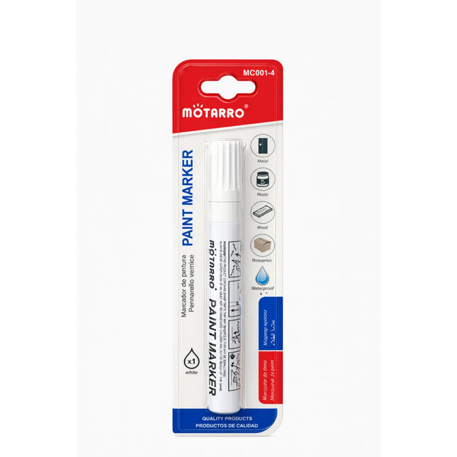 Motarro paint marker packaging on a white background