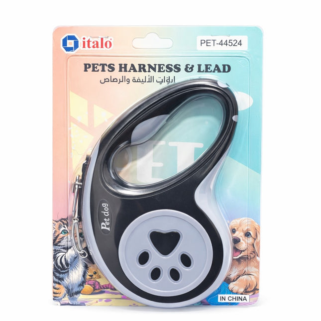 Pet harness and lead packaging with 'italo' branding on a white background