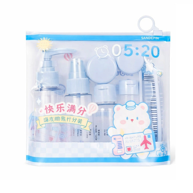 Packaged product with cartoon bear design and text on a white background