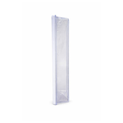 Clear plastic bag on a white background