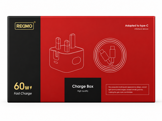 the product of Recimo 60W Fast Charging Wire+Adaptor Type-c