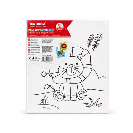 Motarro coloring book with a lion design on a white background