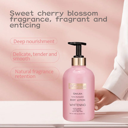 Key Benefits of Shawii Sakura Niacinamide Body Lotion