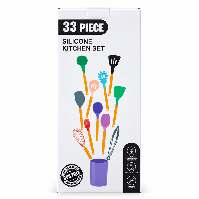 Silicone Kitchen Set 33 Piece