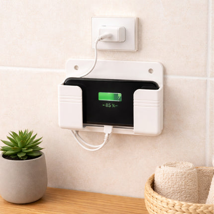 Wall-mounted electronic device with digital display in a home setting