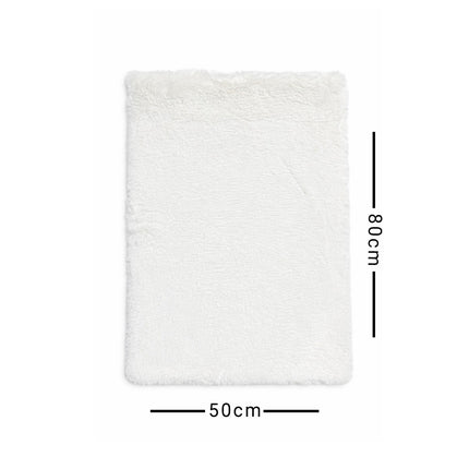 White textured square with dimensions 50cm x 80cm on a white background