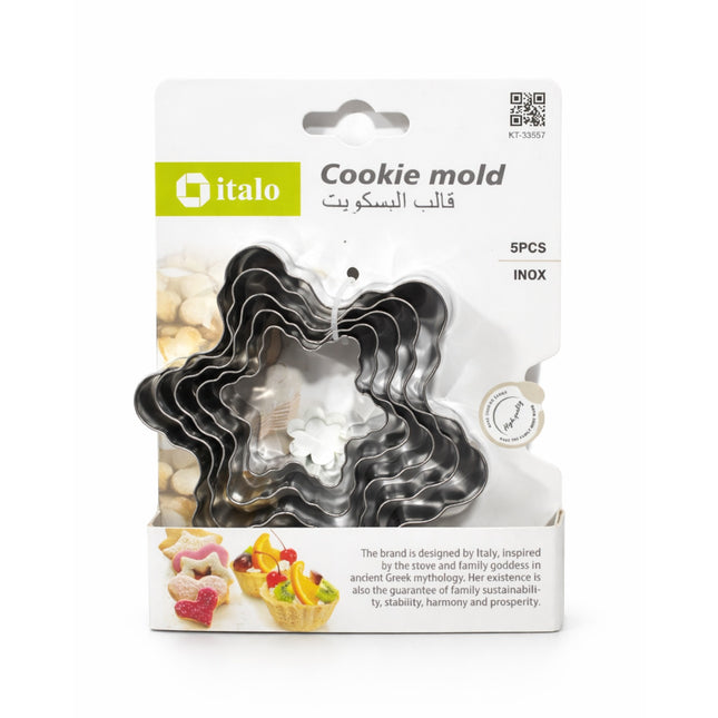 the product of Stainless Steel Cookie Cutters – 5 Piece Set-KT-33557