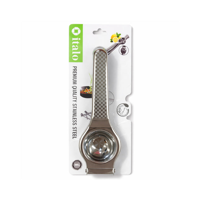 Italo stainless steel measuring spoon in packaging on a white background