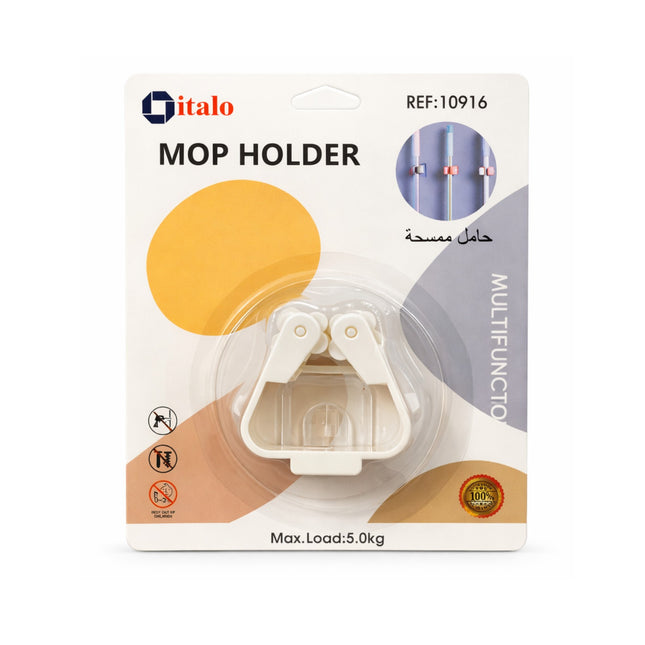 Packaging of italo mop holder with product and brand details.
