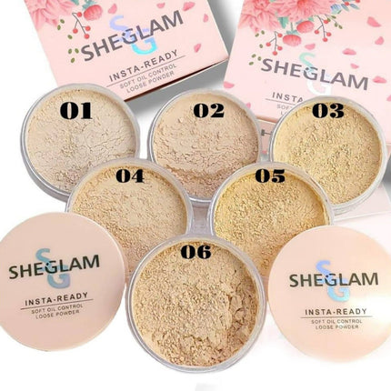 Sheglam Insta-Ready Soft Oil Control Loose Powder - 21g