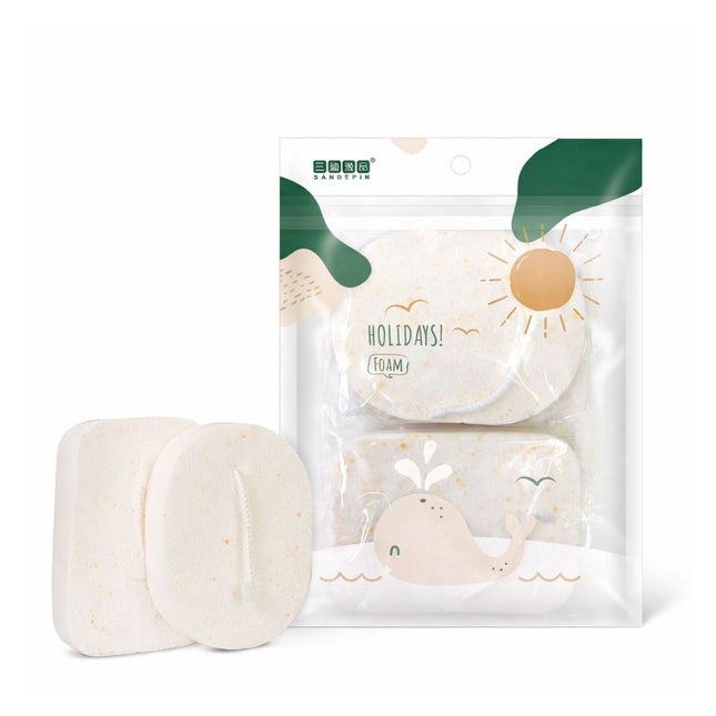 Facial Cleansing Puffs - 2pcs (SD-1609)