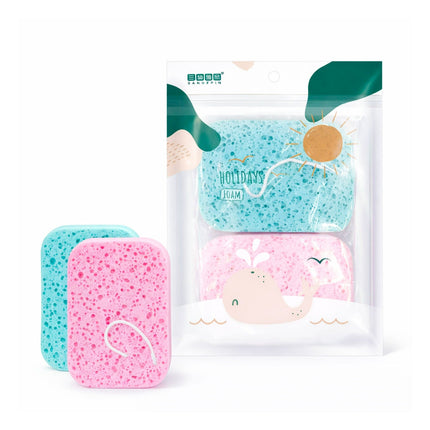 Natural Compressed Sponge - 2pcs (SD-1638)