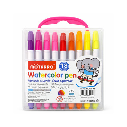 Motarro Watercolor Pen Set – 18 Colors -MC195-18
