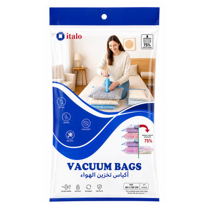 Vacuum Storage Bags (6 PCS Set)-80×100 cm -SMS-6857