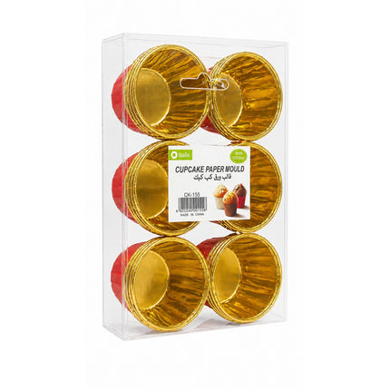 Gold Foil Cupcake Paper Molds Set (24 PCS) -CK-155